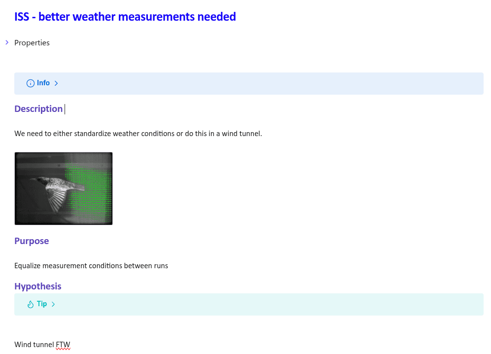 issue example